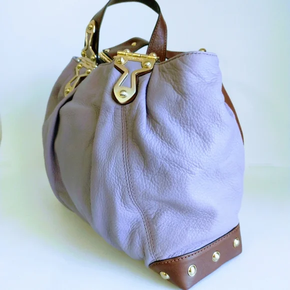 NWT Michael Kors Purple Leather Crossbody Bag - Picture 5 of 13